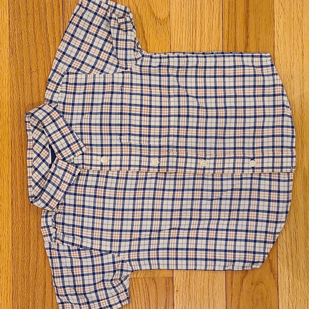 Gymboree Plaid Button Down Shirt; size 2T
